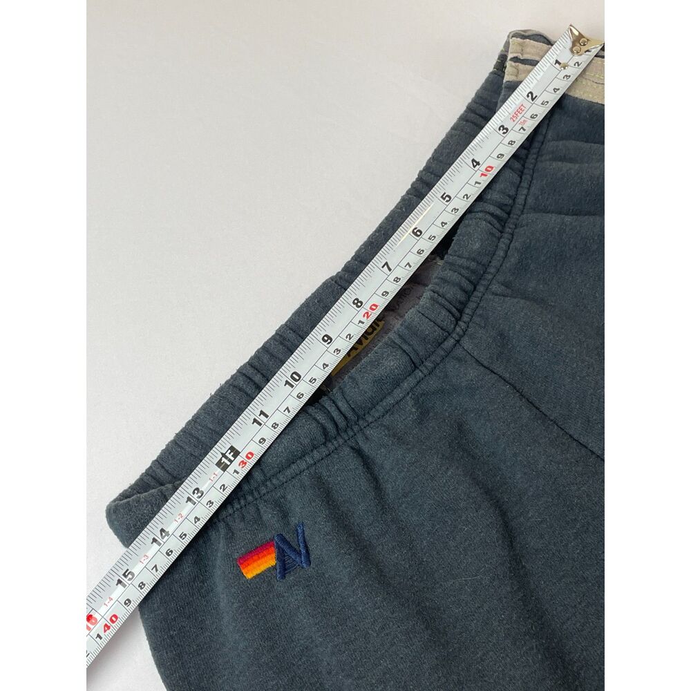 ~ Aviator Nation XL Sweatpants Gray 5-Stripe Beachy Lounge Athleisure Gym Relax - Picture 10 of 15